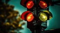 traffic red yellow green lights Royalty Free Stock Photo