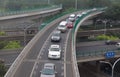 Traffic ring roads around Beijing, China