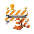 traffic road equipment. Vector illustration decorative design