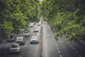 Traffic on road lanes in the city of Xian Royalty Free Stock Photo