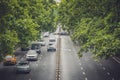 Traffic on road lanes in the city of Xian Royalty Free Stock Photo