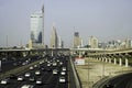 Traffic on roadway in Dubai, UAE