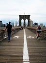 Traffic rules on Brooklyn Bridge, New York City