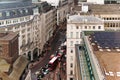 Traffic Rush and Road Signs in London