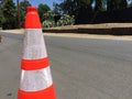 Traffic safety cone orange Royalty Free Stock Photo