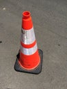 Traffic safety cone vertical Royalty Free Stock Photo