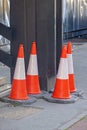 Traffic Safety Cones Royalty Free Stock Photo