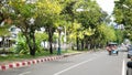 Traffic scene in Chiang Mai in April