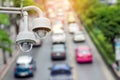 Traffic security camera surveillance (CCTV) Royalty Free Stock Photo