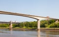 Traffic Crossing Redheugh Bridge Over the River Tyne Royalty Free Stock Photo