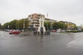 Hero monument and roundabout from Calarasi city