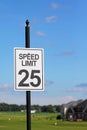Speed limit sign Royalty Free Stock Photo