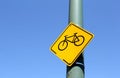 Traffic sign bicycle