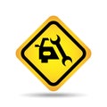Traffic sign concept icon support car tool Royalty Free Stock Photo