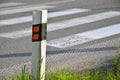 Traffic sign (delineator) determinate the edge of road