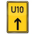 Traffic sign detour