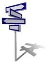 Traffic sign direction