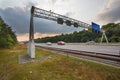 Traffic Sign Gantry Royalty Free Stock Photo