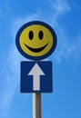 Traffic Sign - Happiness Ahead Royalty Free Stock Photo