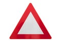 Traffic sign isolated - Triangle