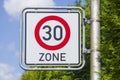 Traffic sign Maximum permitted speed Royalty Free Stock Photo