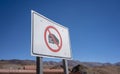 Traffic sign in San Antonio de los Cobres in the province of Salta, in the northwest of Argentina Royalty Free Stock Photo