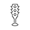 Traffic, sign, signal, signals line icon. Outline vector Royalty Free Stock Photo