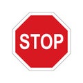 Traffic sign stop