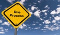 Due process sign Royalty Free Stock Photo