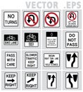 Traffic sign USA. Vector graphic.