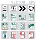 Traffic sign USA. Vector graphic design.