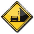 Warning avalanche and rockfall