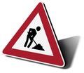 Traffic sign work in progress