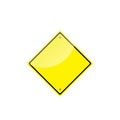 Traffic sign , yellow sign Isolated road warning