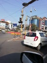 Traffic signal at the cleanest city indore India