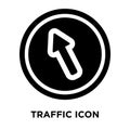 Traffic signal icon vector isolated on white background, logo co Royalty Free Stock Photo