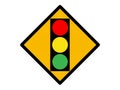 traffic signal symbol, illustration image, yellow, red and green colour