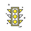 Traffic signals icon design vector Royalty Free Stock Photo