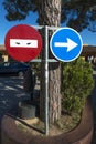 Traffic signs in Barcelona