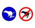 Traffic signs for dogs