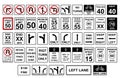 Traffic Signs. R2, R3 Royalty Free Stock Photo