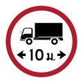 Traffic Signs,Regulatory signs,Maximum vehicle length Thai language