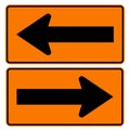 Traffic Signs,Warning Signs,Curve marker Royalty Free Stock Photo