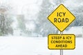 Icy Road Royalty Free Stock Photo