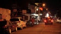 Traffic situation on Jalan Malioboro at night