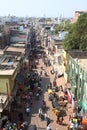 Traffic on small road India