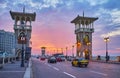 Traffic on Stanley bridge, Alexandria, Egypt Royalty Free Stock Photo