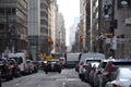 Traffic in street at Manhattan, New York