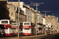 Traffic in sun, Princes Street, Edinburgh Scotland