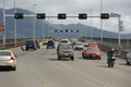 Traffic on Tasman Bridge, Hobart Royalty Free Stock Photo